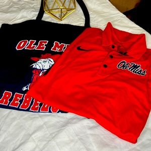 Ole Miss ladies game day Nike Dri fit & apron Like new condition 🎁🎄🎄